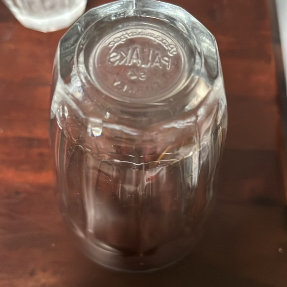 Four (4) Pasabahce Palaks Baroque Pattern 8 oz. Glasses 10 Panel 4 1/8" Turkey - Picture 3 of 4